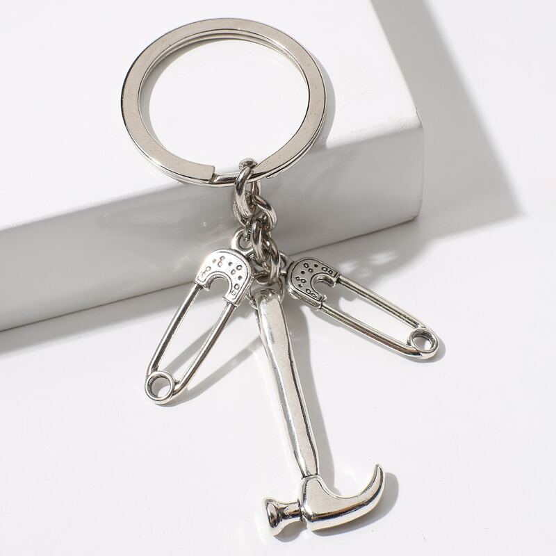 

Paper Clip Keychain, Silver
