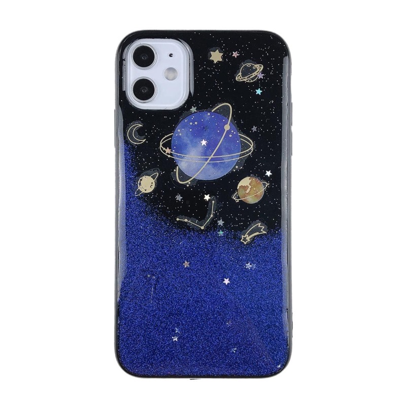

Glitter Planet Pattern iPhone Case, Multicolor