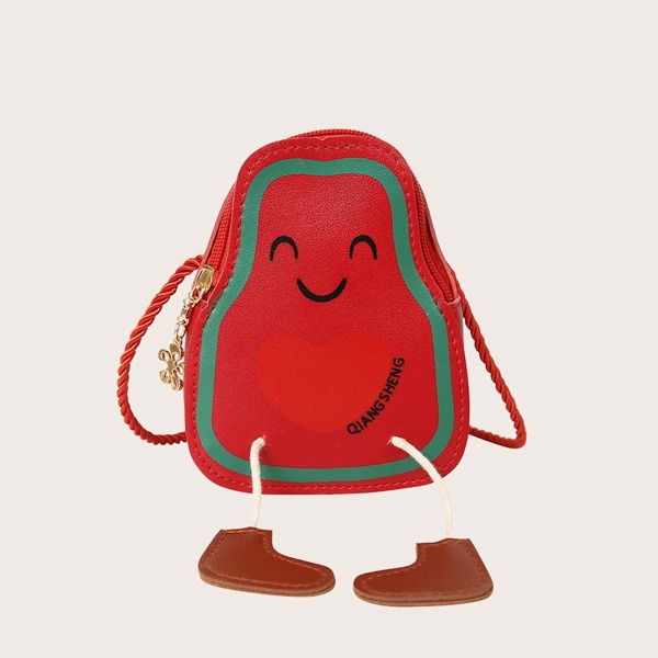 

Сумка через плечо с мультипликационным рисунком для девочек, Красный