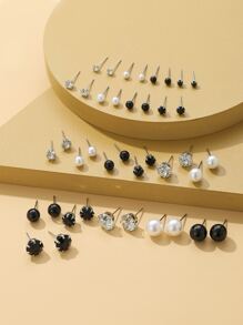 20 bông tai trang trí bông tai stud - Nhiều màu - Xem 2