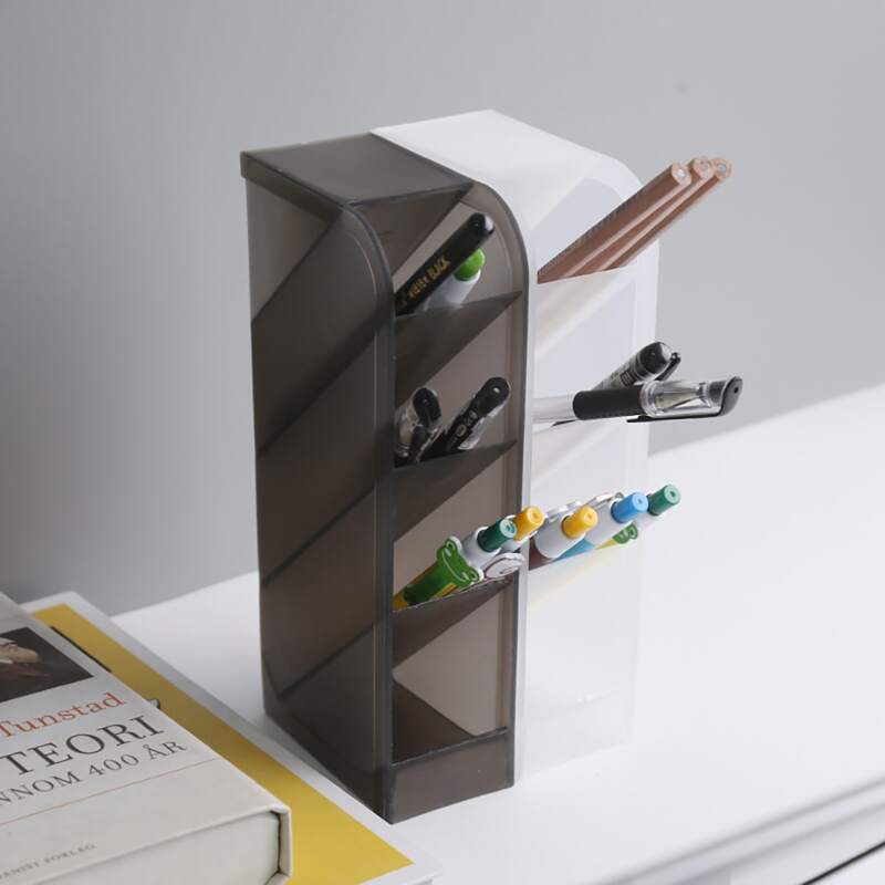 

1pc Multi-grid Pen Holder, Black and white