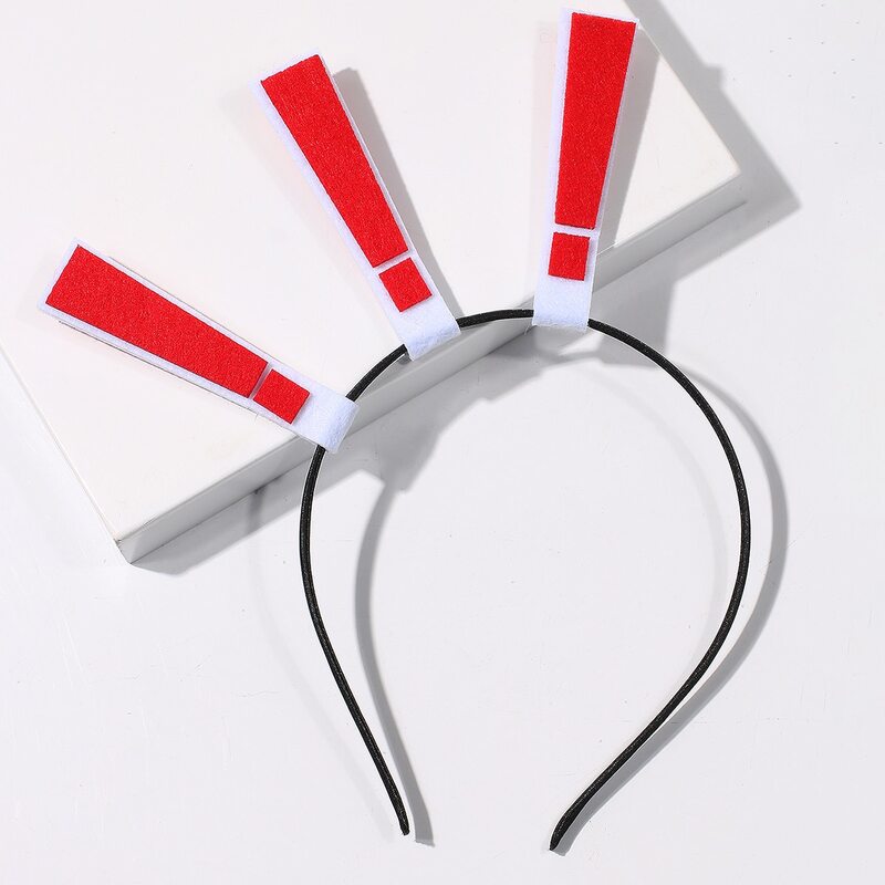 

Exclamation Mark Hair Hoop, Red