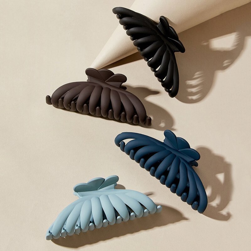 

4pcs Simple Hair Claw, Multicolor