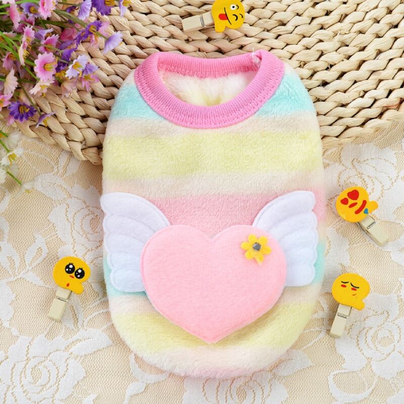

1pc Heart Decor Dog Tank, Pink