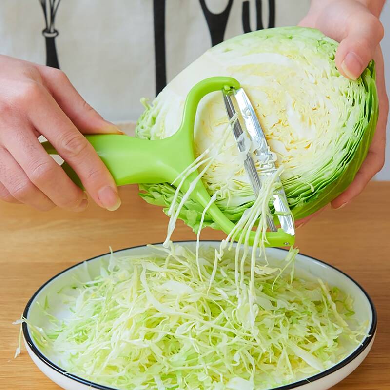 

1pc Multifunction Cabbage Grater, Green