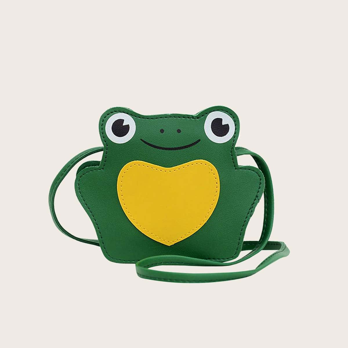 

Cartoon Frog Crossbody Bag, Green