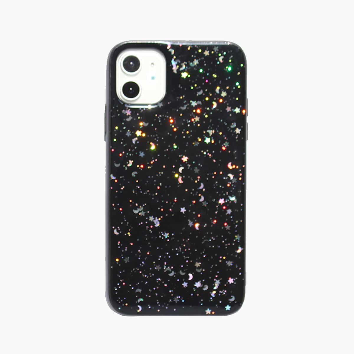 

1pc Shining Star iPhone Case, Black