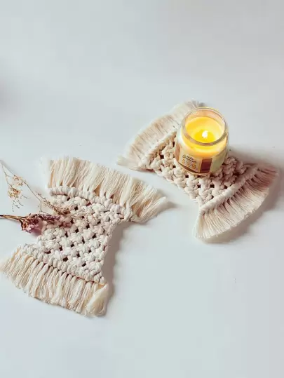 1pc Woven Tassel Placemat - 100 Mother's Day Gift Ideas