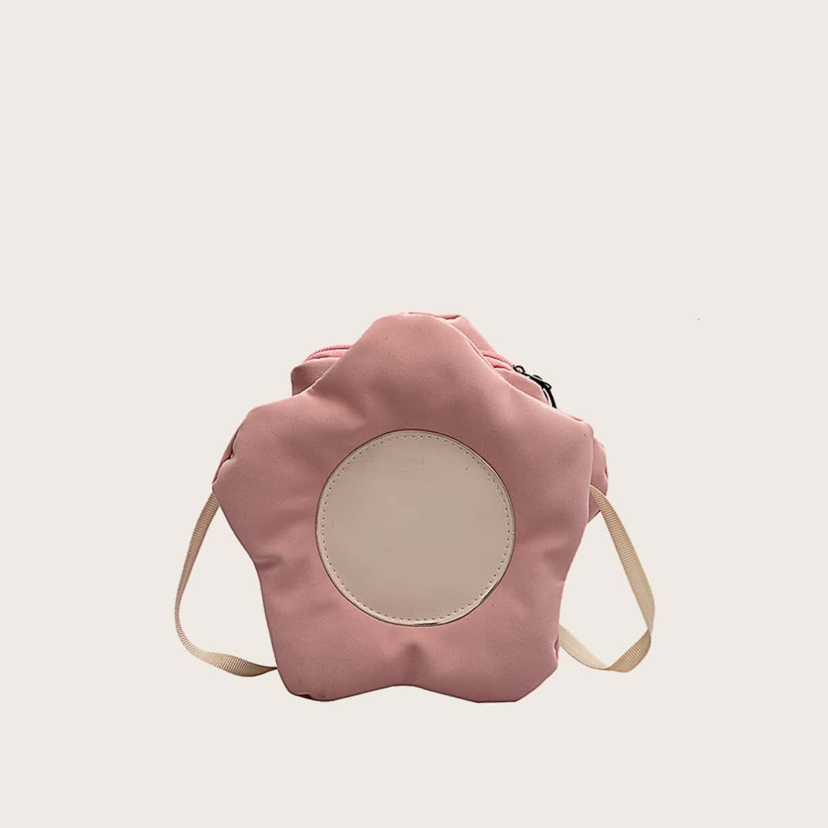

Floral Shaped Crossbody Bag, Dusty pink
