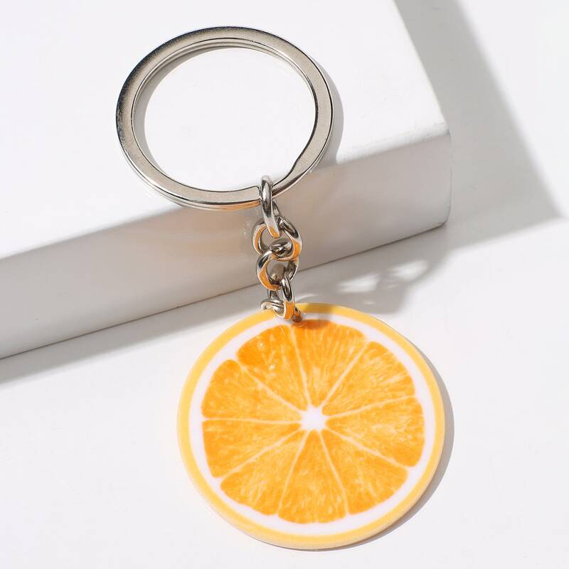 

Orange Charm Keychain, Yellow