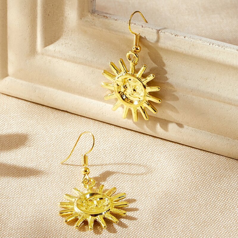 

Sun Drop Earrings, Gold