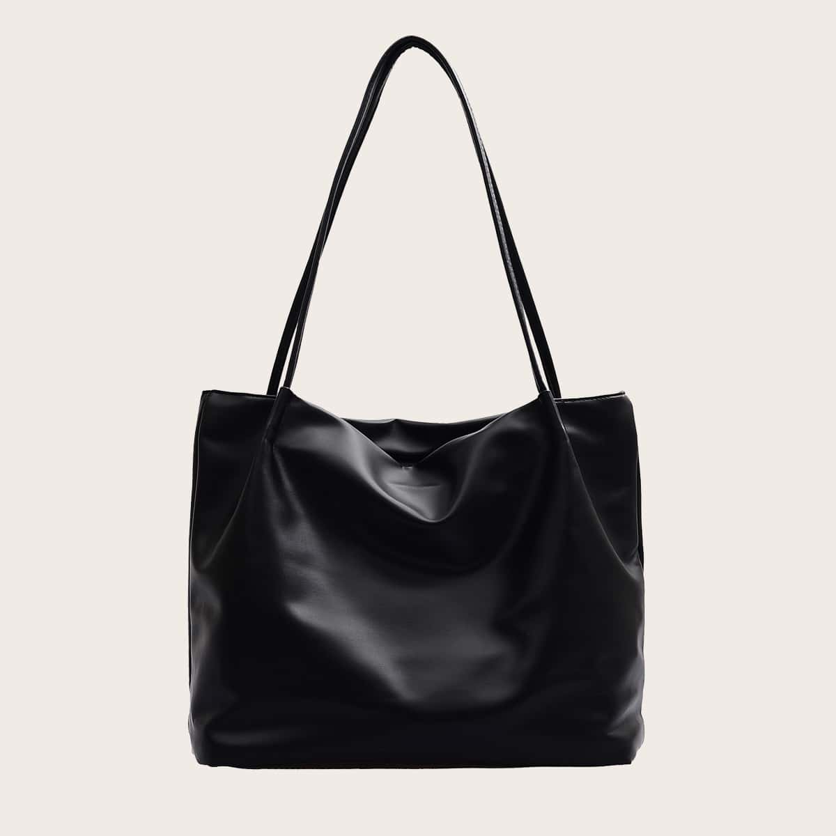 

Minimalist Large Capacity Tote Bag, Black
