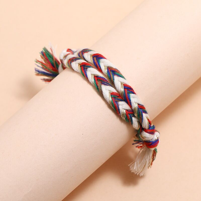 

Tassel Braided Bracelet, Multicolor