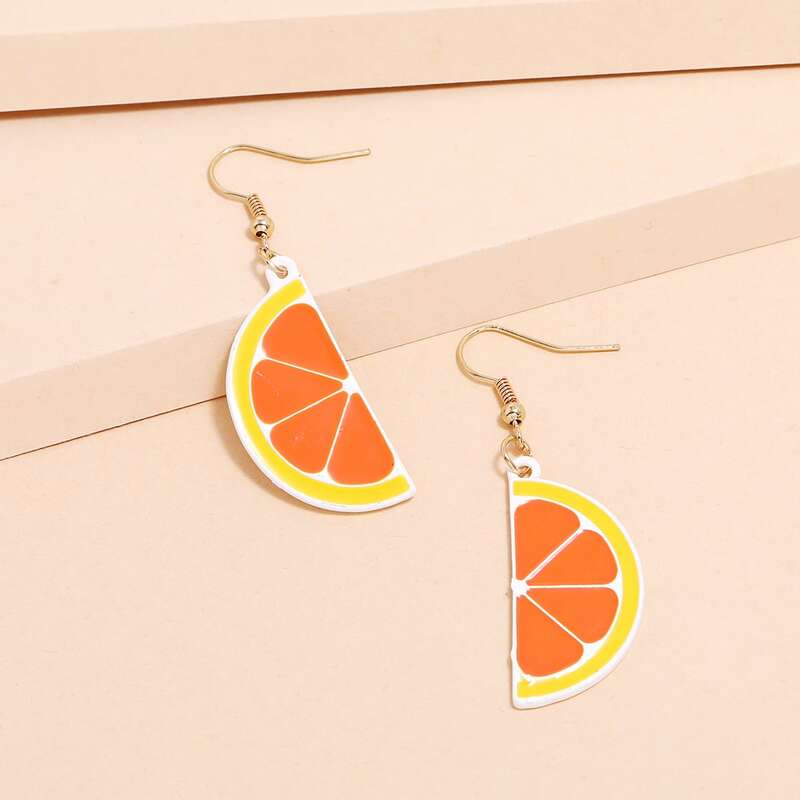 

Lemon Drop Earrings, Orange