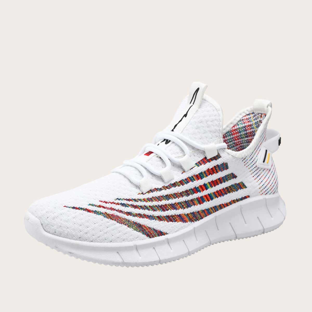 

Guys Lace-up Decor Low Top Sneakers, White