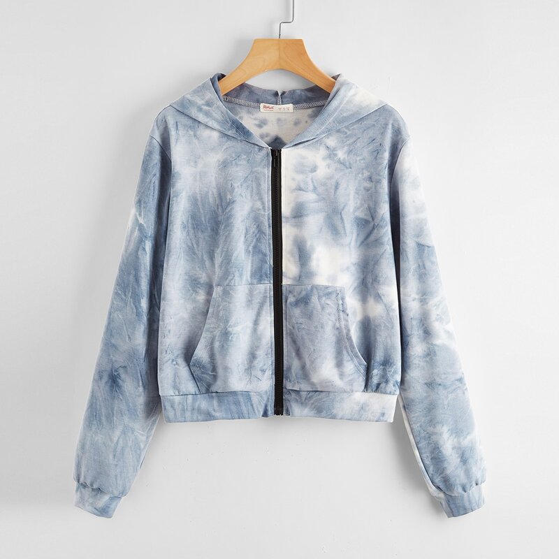 

Tie Dye Zip Up Hoodie, Multicolor