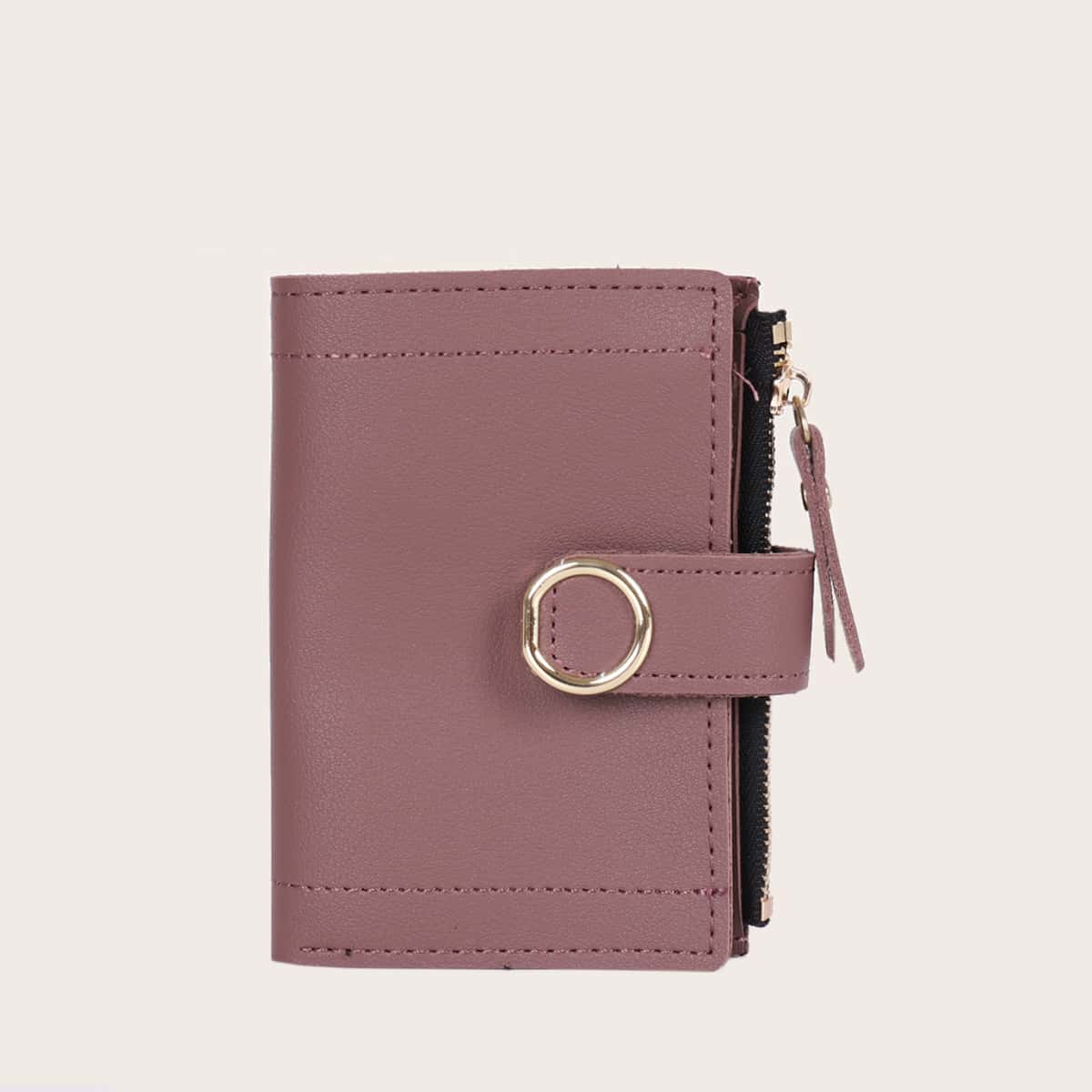

Minimalist Purse With Card Holder, Pink