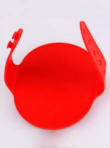 1pc Dog Bathing Rubber Brush - Red - View 3