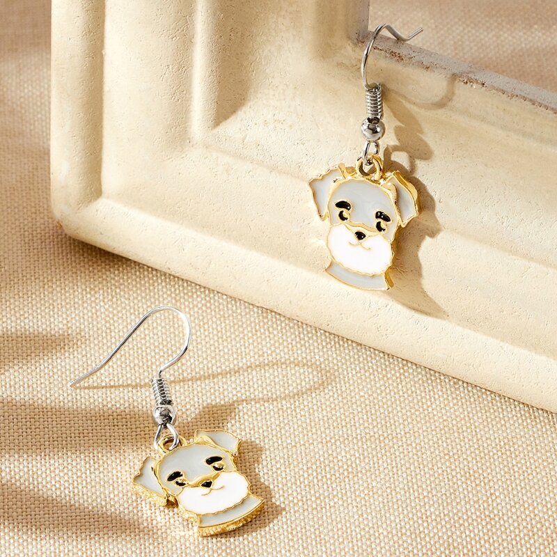 

Dog Drop Earrings, Multicolor