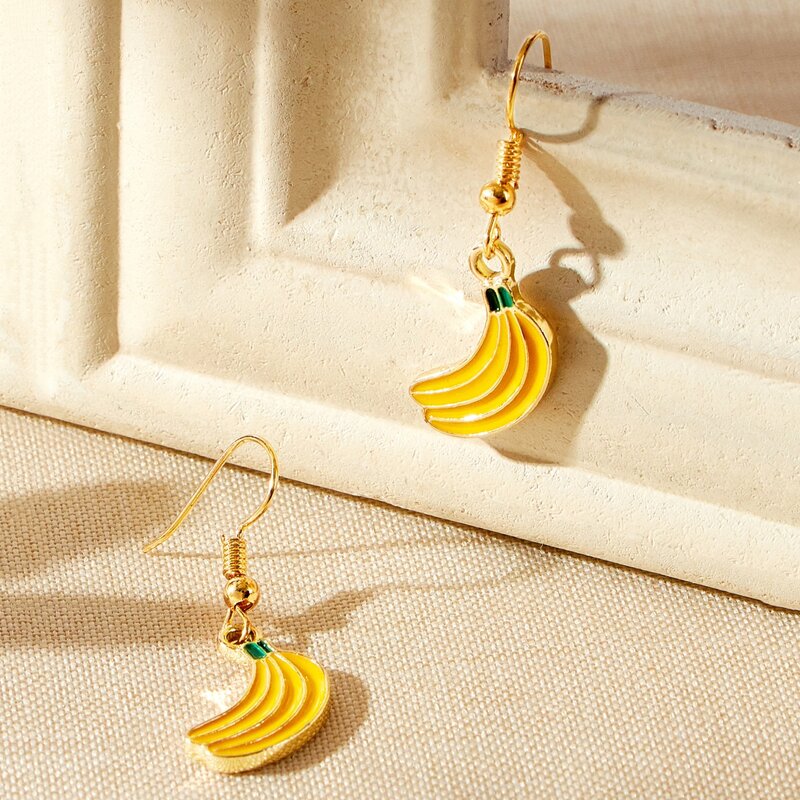 

Banana Drop Earrings, Yellow
