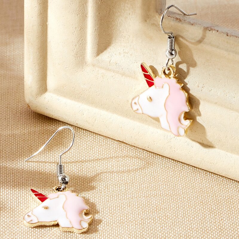 

Unicorn Drop Earrings, Multicolor