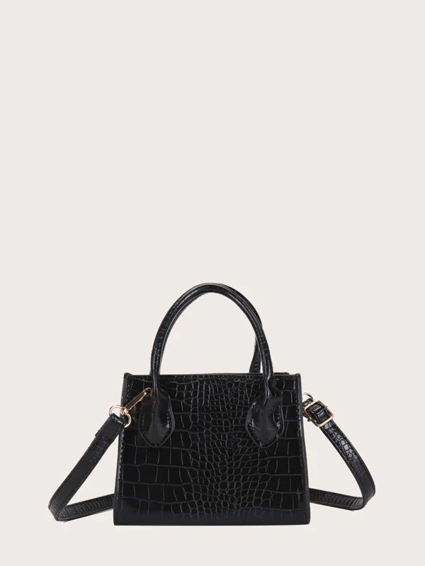 croc satchel bag