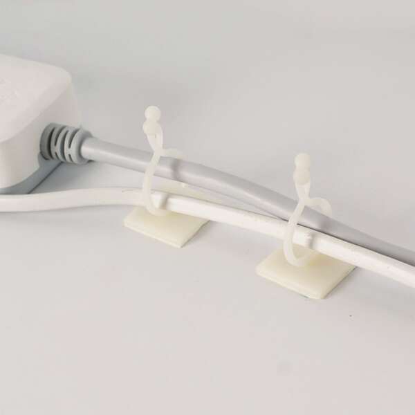 

10pcs Multifunction Plastic Cable Holder, White