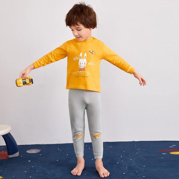 

Toddler Boys Cartoon Graphic Tee & Sweatpants, Multicolor