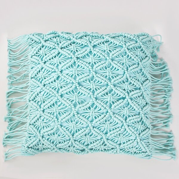 

Woven Cushion Cover Without Filler, Mint green