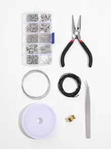Simple DIY Jewelry Accessory Set - Silver - View 1