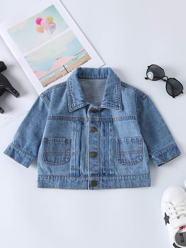 denim jacket for girl shein
