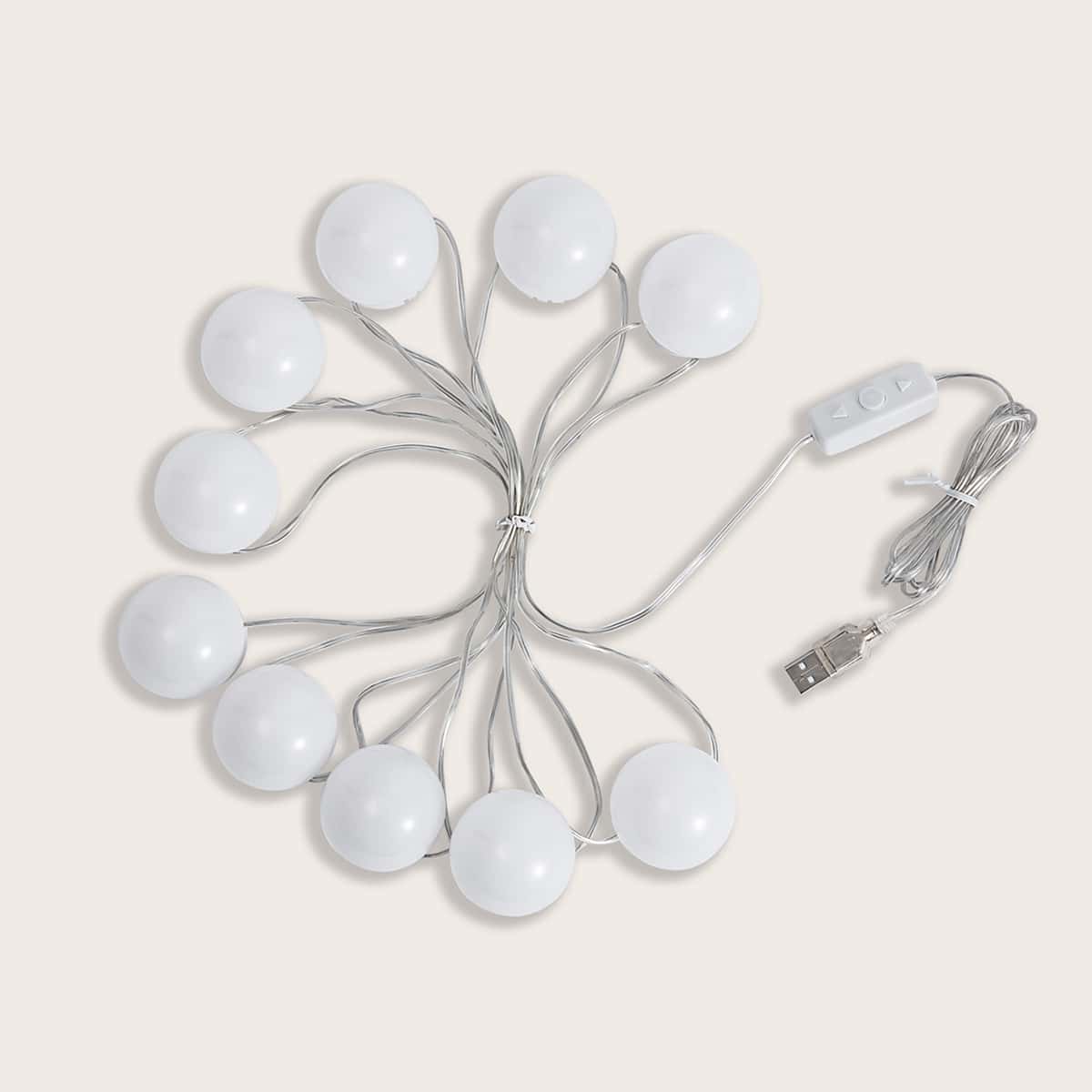 

10pcs Mirror Light Bulb, Multicolor