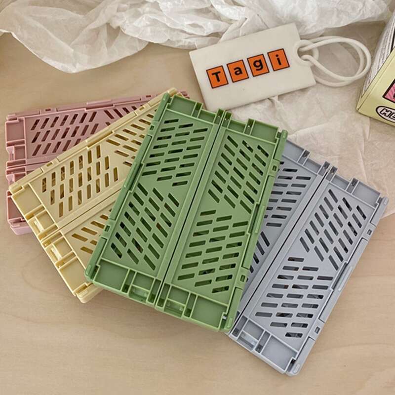 

1pc Foldable Random Storage Basket, Multicolor