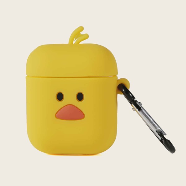 

1pc Cartoon AirPods Case, Yellow