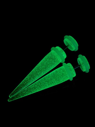 Men Glow In The Dark Earring Jackets