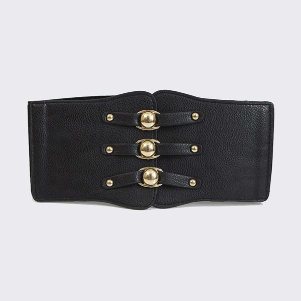 

Elastic Buckle Belt, Black