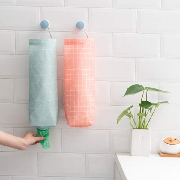 

1pc Random Pattern Garbage Bag Storage Bag, Multicolor