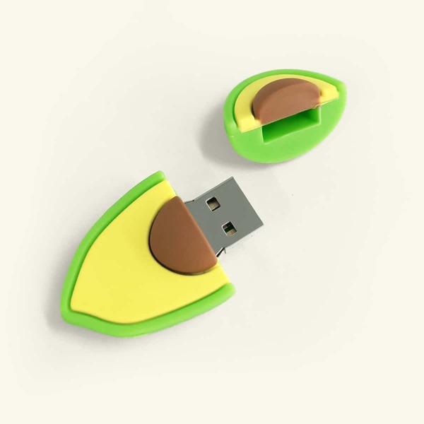 

1pc Avocado Shaped USB Flash Drive, Multicolor