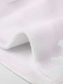 1 đôi Trẻ em Màu thuần Ren Nhảy Ngắn Vớ Với Hoa Hem Cho mùa xuân Và Mùa thu - trắng - Xem 3