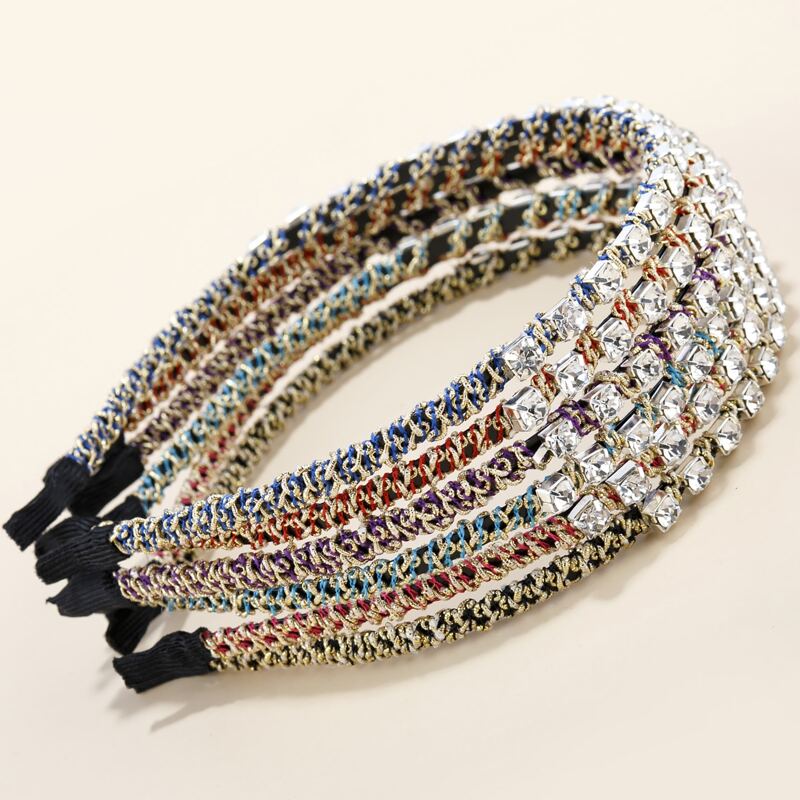 

6pcs Rhinestone Hair Hoop, Multicolor