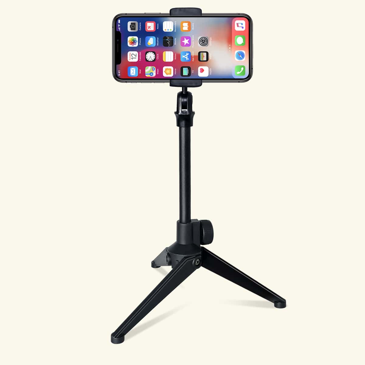 

1pc Portable Mobile Phone Live Tripod, Black