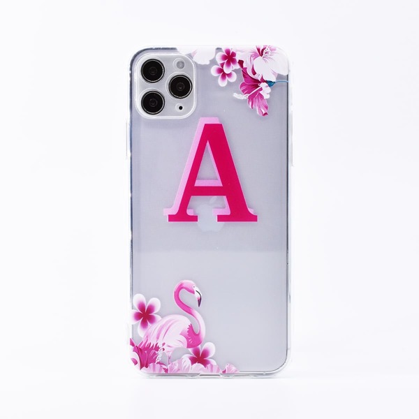 

Чехол для iPhone с принтом фламинго, Прозрачный