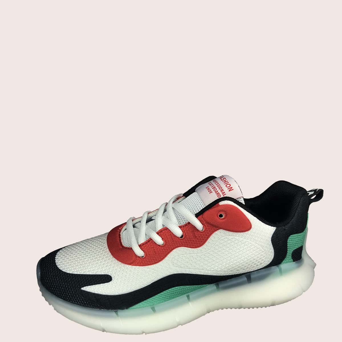 

Guys Lace-up Front Colorblock Sneakers, White