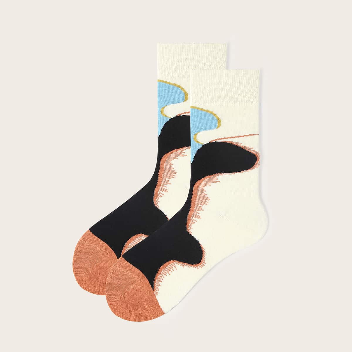 

Guys Color Block Socks, Multicolor