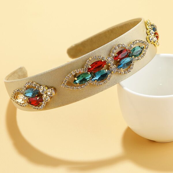 

Gemstone Hair Hoop, Beige