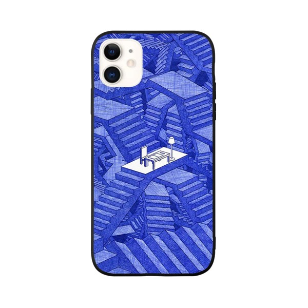 

Чехол для iPhone с узором, Синий