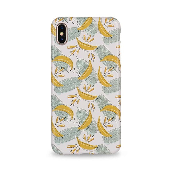 

Banana & Leaf Print iPhone Case, Multicolor