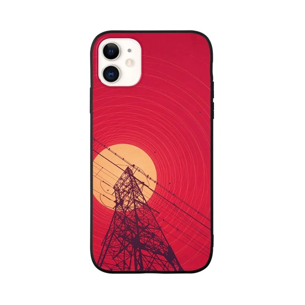 

Wire Tower Print iPhone Case, Multicolor