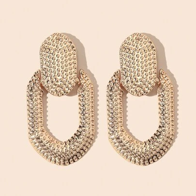 紋理幾何設計耳環