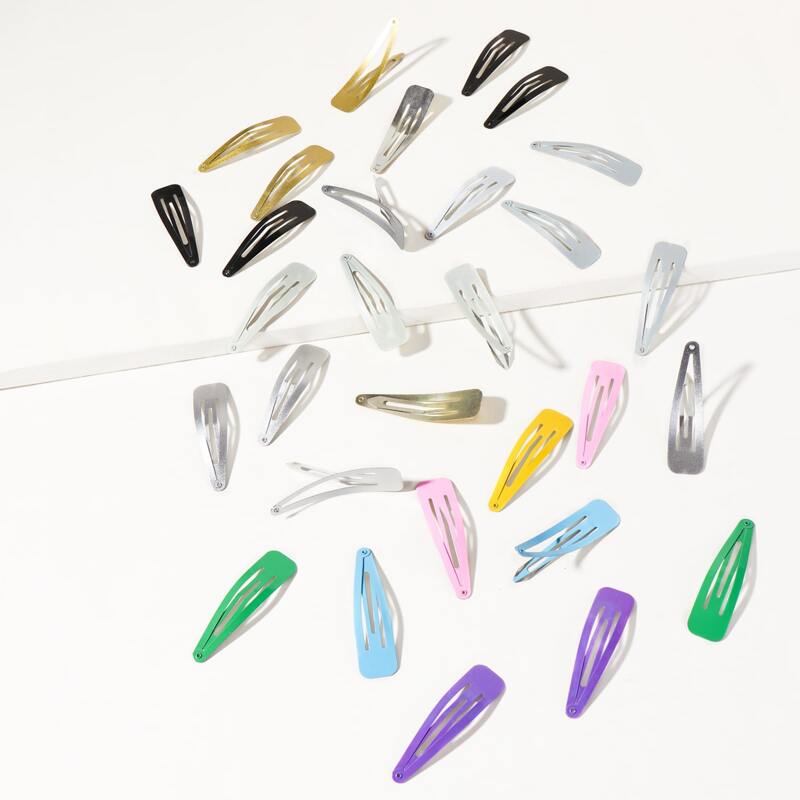 

30pcs Colorful Hair Clip, Multicolor